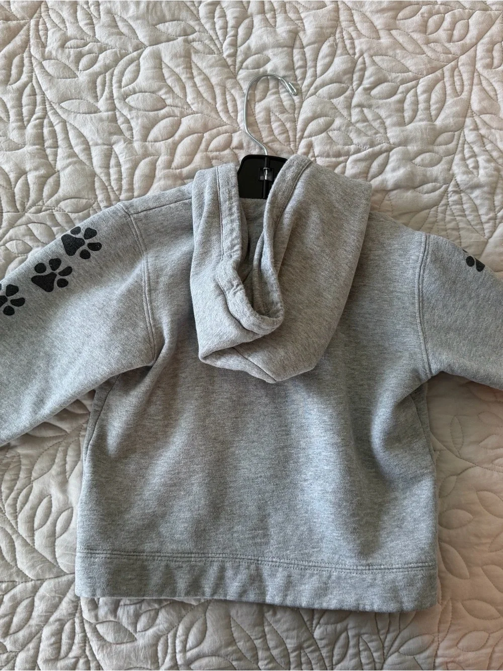 The Black Dog Kids Grey Hoodie with Dog Silhouette